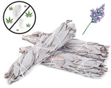 Natural Cannabis Smell Remover - 3 Sage Sticks Gives All-Natural Like Smell Not Suspicious Air Freshener Extreme Odor And Smoke Eliminator