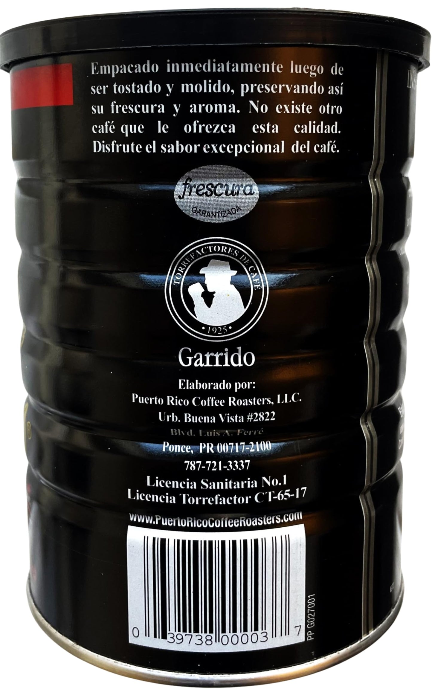 Garrido Expreso Ground Coffee, Dark Roast in Canister, Espresso, 100% Pure, 10 Ounce (Pack of 1)