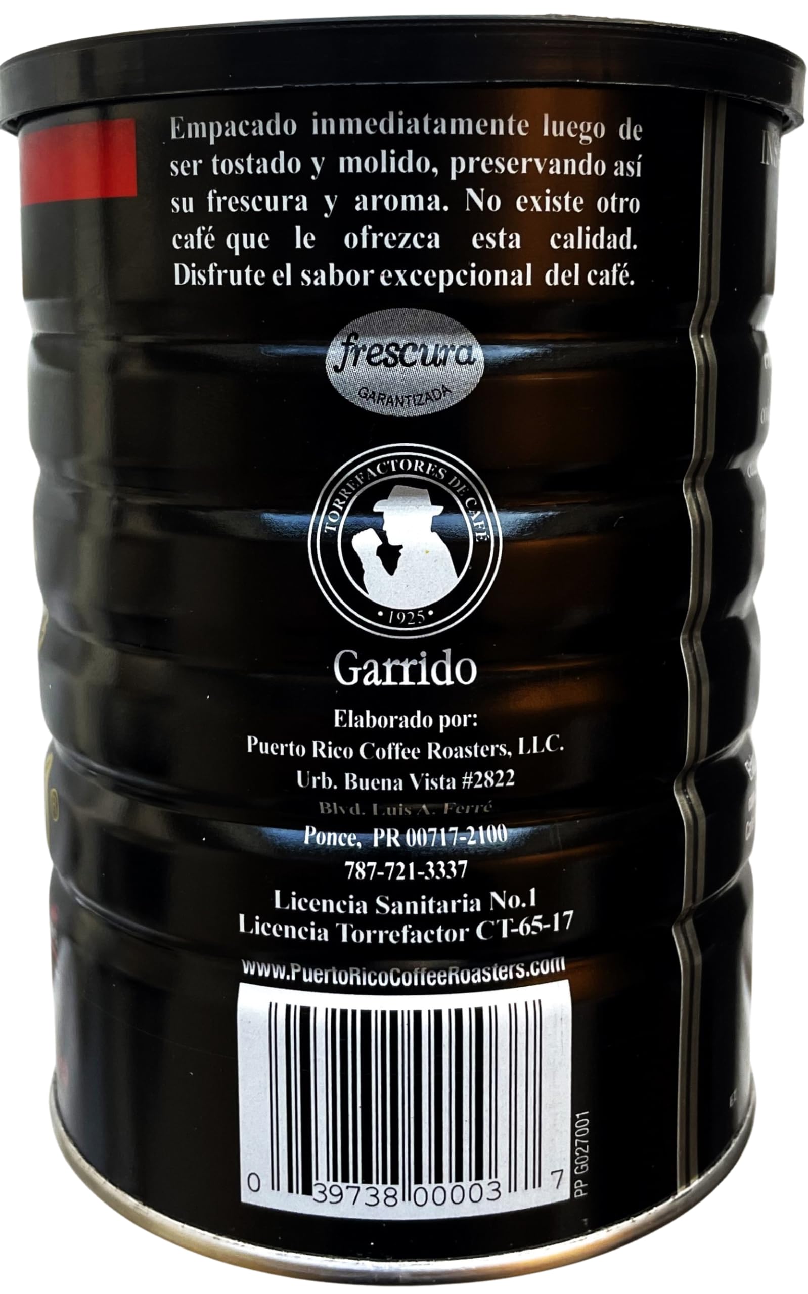 Garrido Expreso Ground Coffee, Dark Roast in Canister, Espresso, 100% Pure, 10 Ounce (Pack of 1)