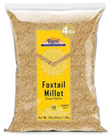 Rani Foxtail Millet Polished (Setaria italica) Ancient Grains 64oz (4lbs) 1.81kg ~ All Natural | Gluten Friendly | NON-GMO | Kosher | Vegan | Indian Origin | Kangi/Kakum/Navane/Tenai