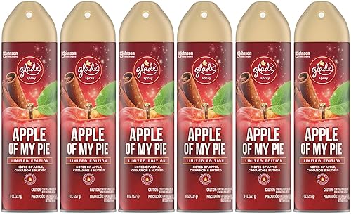Glade Air Freshener Spray - Apple of My Pie - Net Wt. 8 OZ (227 g) Per Can - Pack of 6 Cans