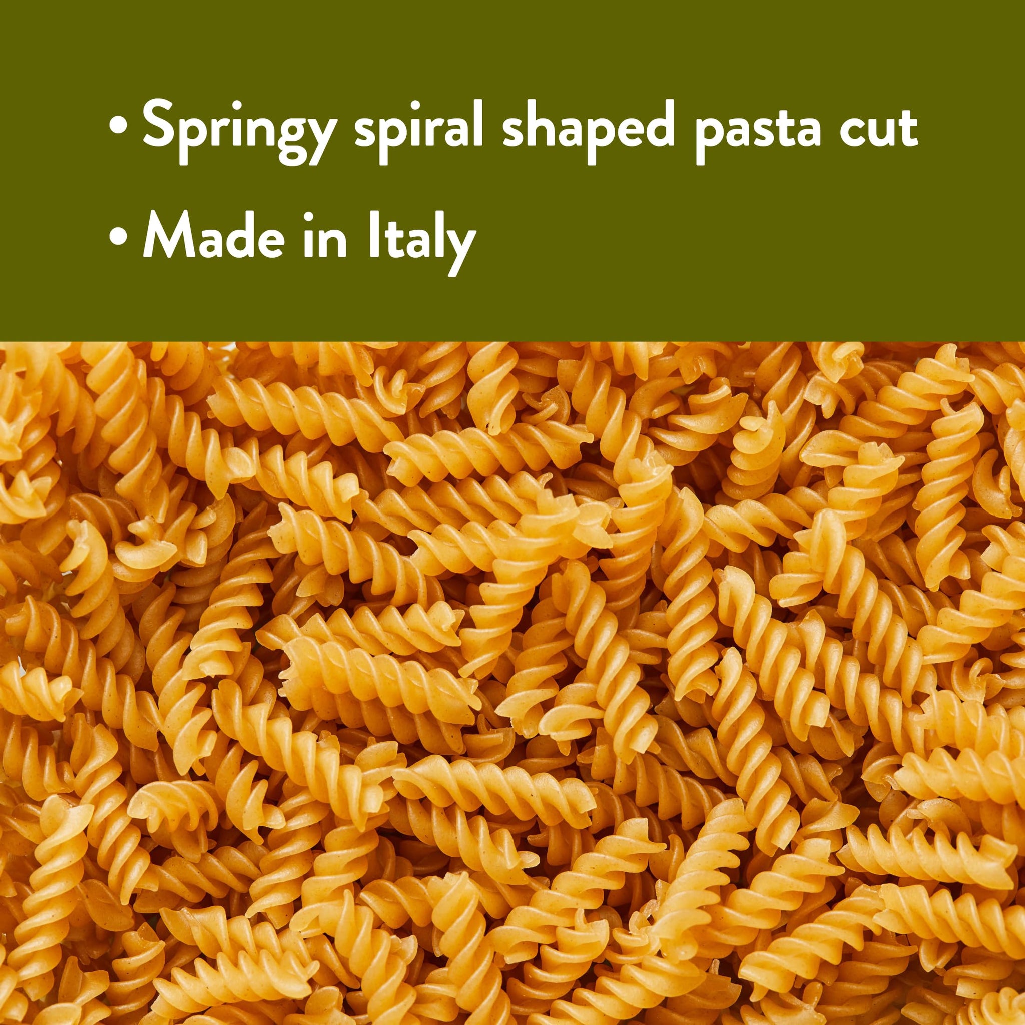DeLallo Gluten Free Fusilli Pasta, 12 Ounce Bag, 7 Pack, Non-GMO, Made with Brown Rice Flour, Whole Grain, All Natural