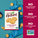 Back to Nature Classic Round Crackers - Dairy Free, Non-GMO, Made with Wheat Flour & Sea Salt, Delicious & Quality Snacks, 8.5 Ounce (Pack of 6)