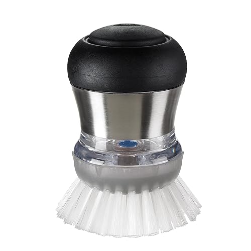 OXO Steel Soap Dispensing Palm Brush