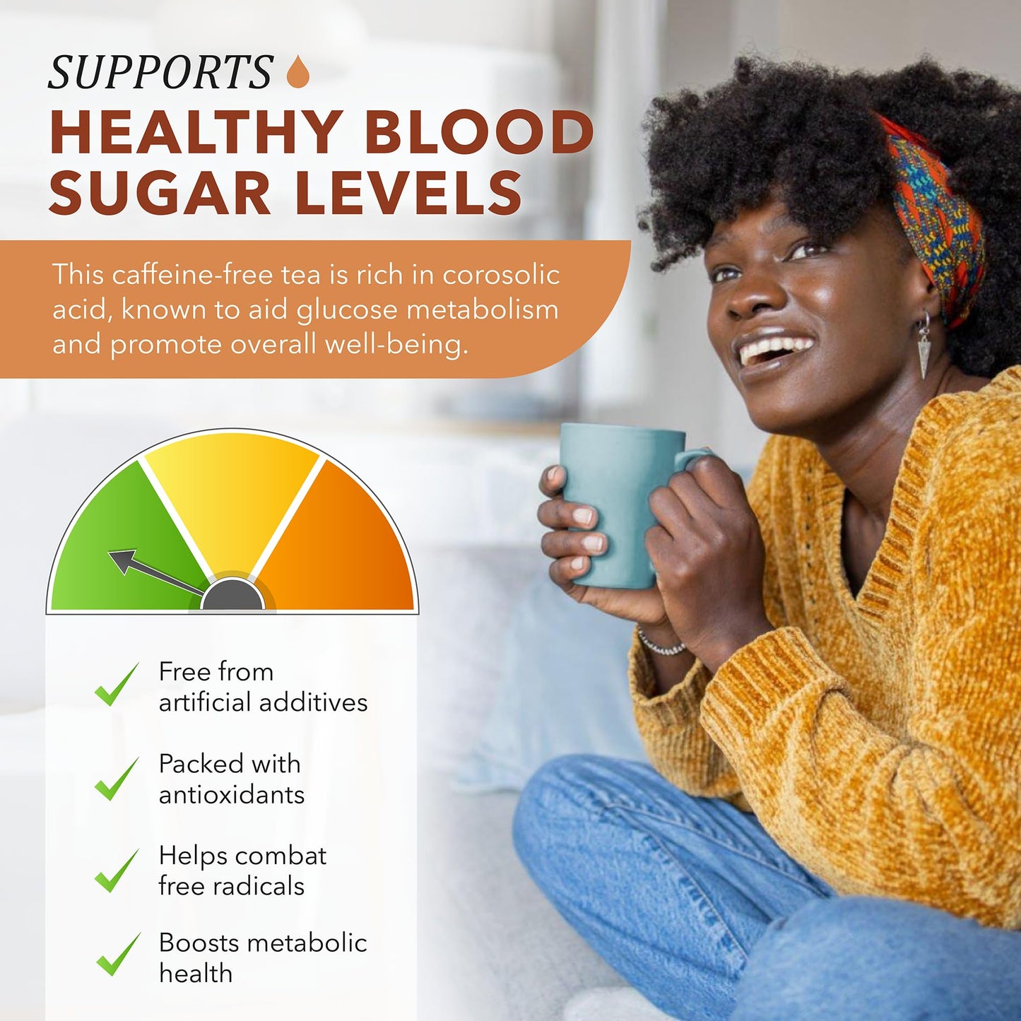 True Vine Insulin Plant Tea (USDA Organic) - Herbal Organic Tea Bags for Blood Sugar Support, Digestive Wellness & Metabolic Balance - 100% Natural