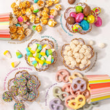 Easter Gift Tin, Musical Carousel with Spring Candy Assortment - Plays Holiday Music, Chocolate Eggs, Yogurt Pretzels & Popcorn, Holiday Box Present