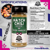 Pit Boss Hatch Chili Verde Premium Barbecue Mixed Seasoning Spice & 3 pk Choice Bundle (15 oz) + Guide & Keychain Bottle Opener (5 Items)!