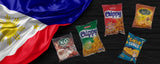 Filipino Snacks Box Variety Pack Assortment of 10 Authentic Food Products like Lucky Me, JackNJill, Skyflakes and more with Philippines Flag and Pride