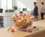Assorted Fruit Buttons Candy - 4 lb Bulk Bag of Individually Wrapped Cherry Orange Lemon Lime Grape Retro Sweet Treats