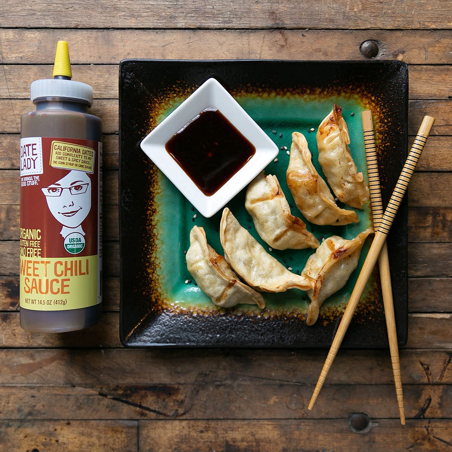 Sweet Chili Sauce, Organic and Sweetened With Dates, 23 oz - Date Lady