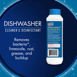 Glisten Dishwasher Magic Machine Cleaner and Disinfectant 2-Pack and Washer Magic Washing Machine Cleaner