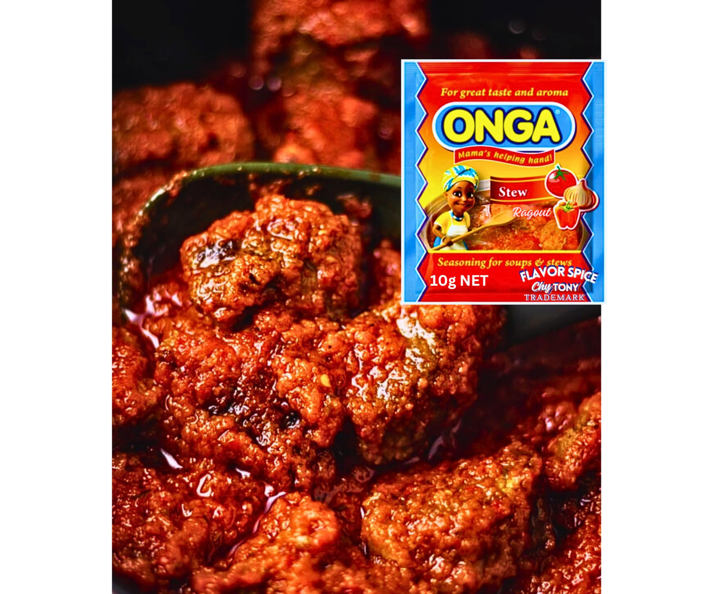 Onga Stew Seasonings 8g (1 Roll (Pack of 10)