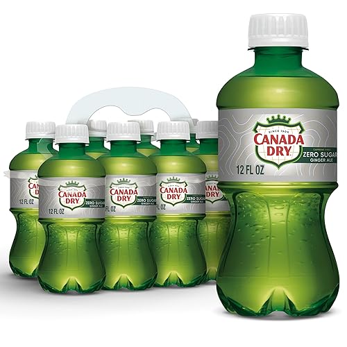 Diet Canada Dry Ginger Ale Soda, 12 Fluid Ounce Bottle, 8 Count