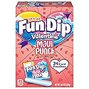 Lik-M-Aid Fun Dip Valentines Day Candy Friendship Exchange Maui Punch, 10.32 oz, 24 Pouches