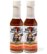 Brother Bru-Bru's African Hot Sauce - No Salt, No Sugar, Vegan - Habanero & African Spices - 5 oz (Pack of 2)