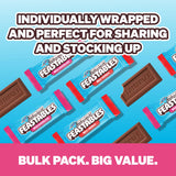 MrBeast Feastables Milk Chocolate & Milk Crunch Variety 2lb Box, Bite Size