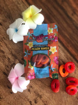 Local Sweets Li Hing Mui Peach Rings, Hawaiian Candy, (5.0, Ounces), Orange