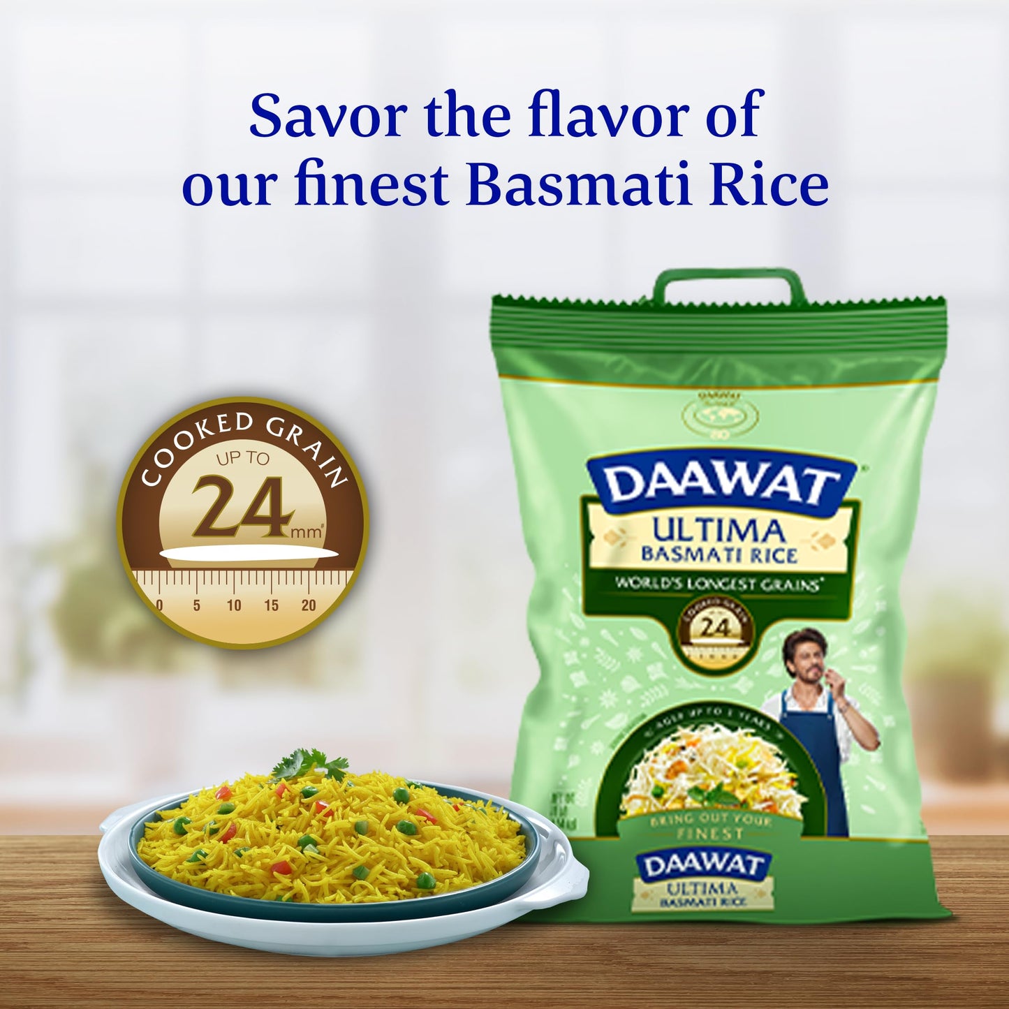 Daawat Ultima Basmati Rice - Authentic Extra Long Grain White Rice, 10 lb Bag