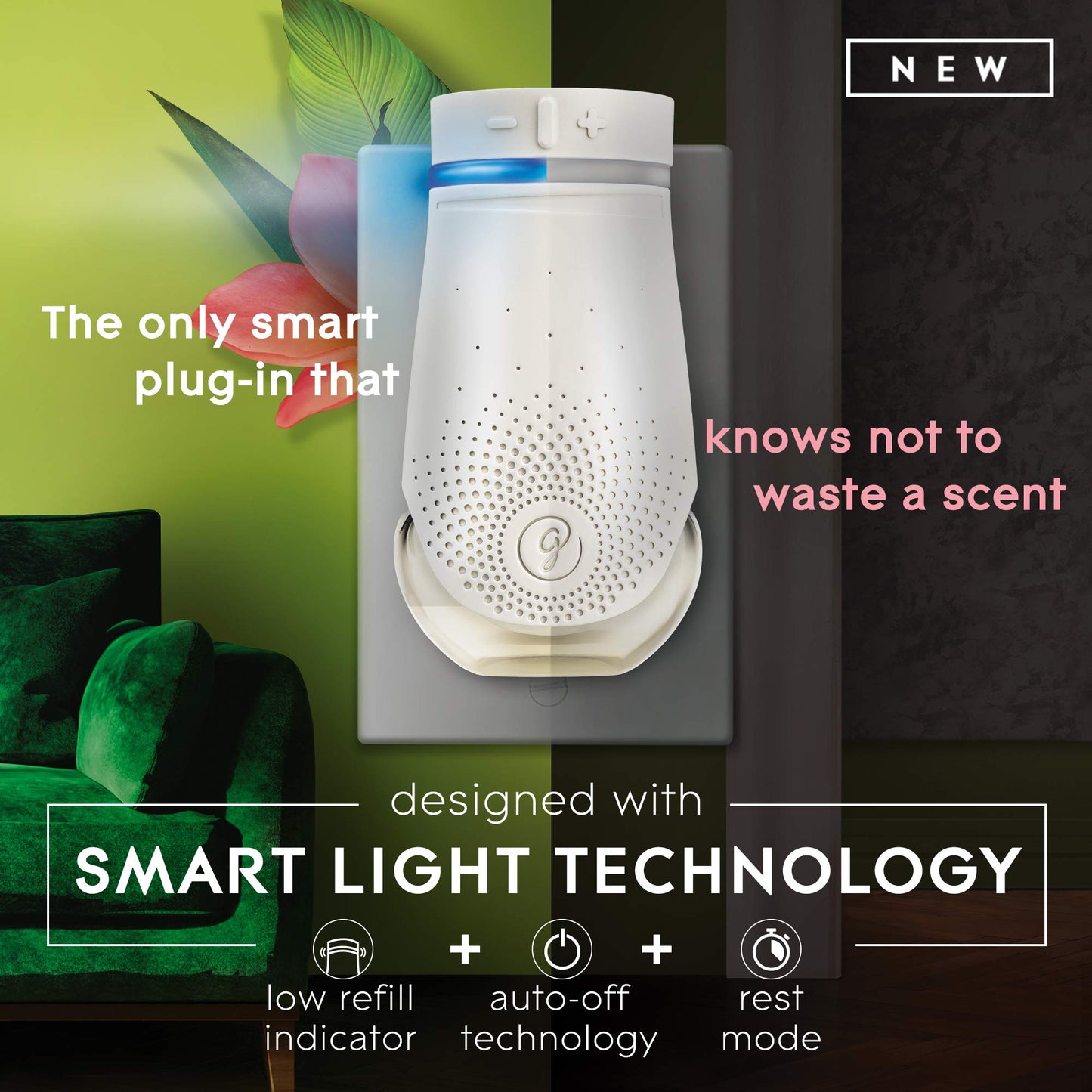 Glade PlugIns Plus Refills Air Freshener Starter Kit, Clean Linen, Scented and Essential Oils for Home and Bathroom, 0.67 Fl Oz, 1 Warmer + 3 Refills