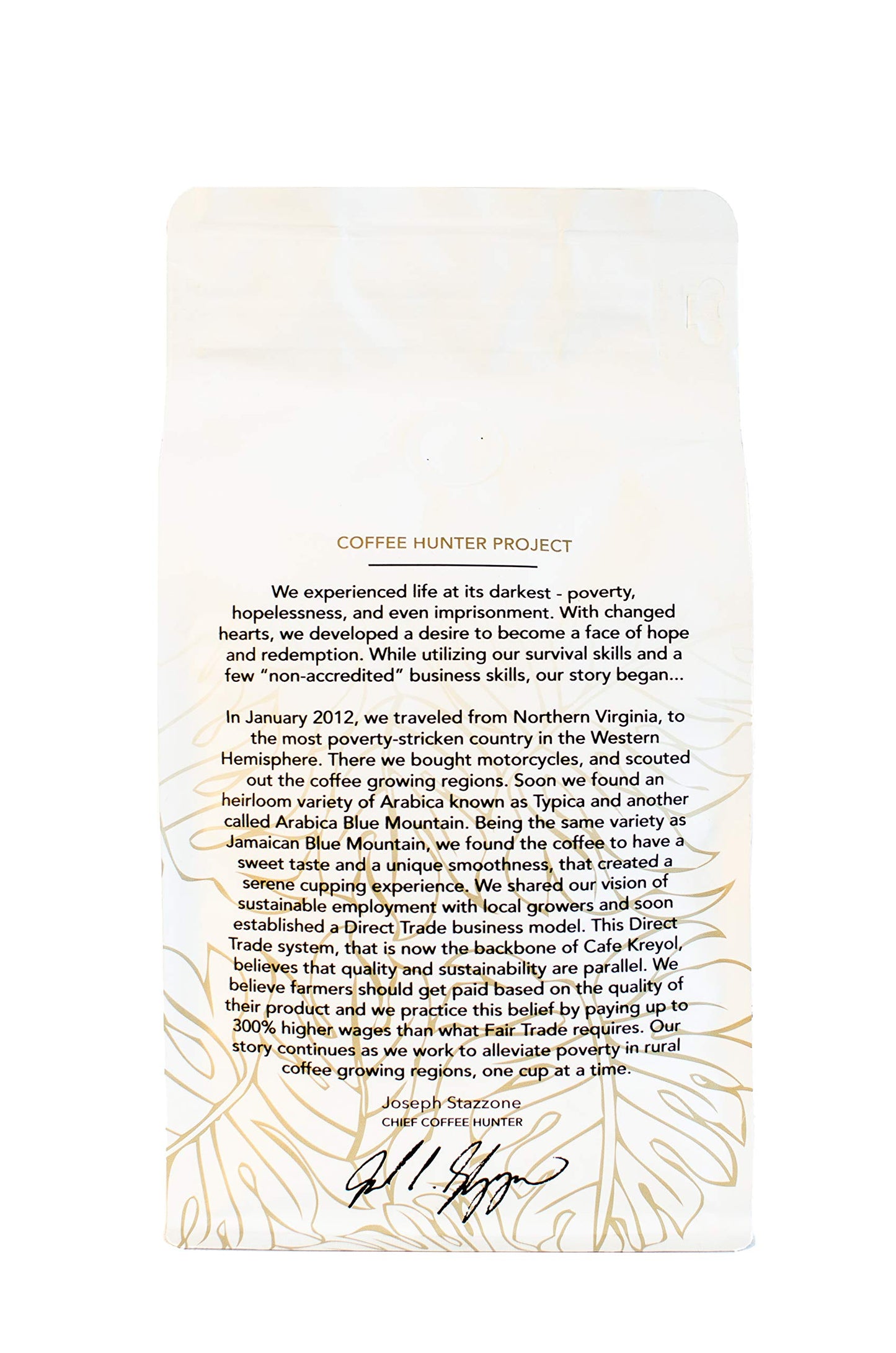 Cafe Kreyol Organic Zombie Desert | 12 oz - Haitian Blue Medium Roast Whole Bean Coffee - USDA Certified Organic