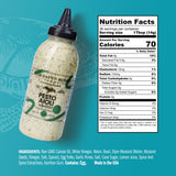 Terrapin Ridge Farms Pesto Aioli Garnishing Sauce - Bright Basil & Garlic Flavor - Perfect for Grilled Chicken, Sandwiches, and Veggies - 12.5 oz