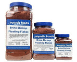 Aquatic Foods Inc. Brine Shrimp Flakes for All Freshwater Fish, All Marines, Tangs, Butterflies, Angels, Anthias, Clown Fish Also Pellet Mix, Wafer