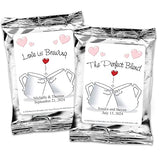 Personalized Coffee Bags, The Perfect Blend Kissing Mugs Wedding Favors (Set of 24)