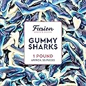 Blue Raspberry Gummy Sharks 1 Pound Bag Soft Chewy Shark Gummy Candy, Blue Candy Sharks for Parties, Ocean-Theme Snacks, Sour Gummies Lovers, and More