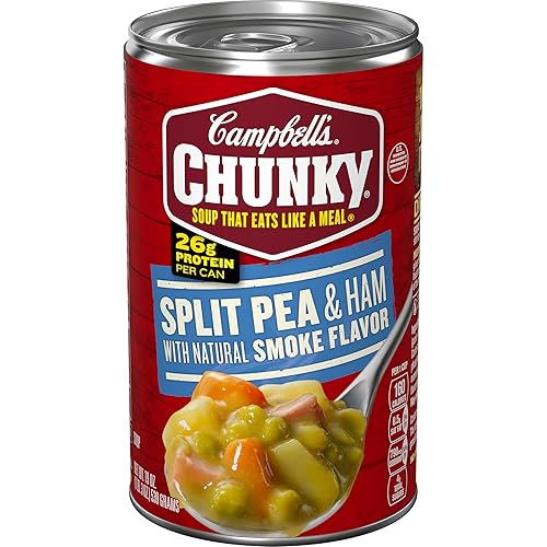 Campbell’s Chunky Soup, Split Pea Soup With Ham, 19 Oz Can