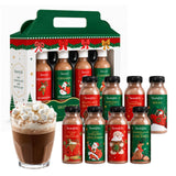 Hot Chocolate Gift Set - Box of 8 Instant Hot Chocolate Bottles 8 Flavours Multipack 320g