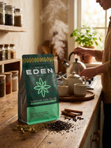 Port of Eden Tea Co Signature Adeni Chai Mix, Black Tea with Cardamom, Cinnamon, Nutmeg, Clove, 45-50 Cups