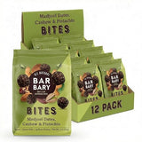 Fruit Nut Seed Healthy Snacks Pack, Cashew Pistachio Medjool Dates Bites, Vegan, Gluten Free, No Sugar Added Energy Bars, 12 Bags (2 oz each)