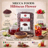 2lb Dried Whole Hibiscus Flowers and Petals, Flor de Jamaica, Sorrel Flower, Zobo Flower perfect for Tea and Mexican Agua Fresca by Mecca Foods |