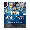 Blue Dragon Sushi Nori - 0.77oz (Pack of 1) - No Artificial Flavors Or Preservatives - Made With 100% Roasted Seaweed Sheets - Vegan, Gluten Free