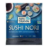Blue Dragon Sushi Nori - 0.77oz (Pack of 1) - No Artificial Flavors Or Preservatives - Made With 100% Roasted Seaweed Sheets - Vegan, Gluten Free