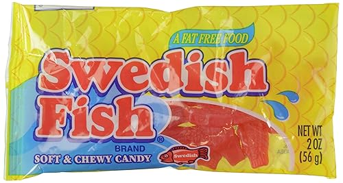 Swedish Fish Red Fish Soft and Chewy Candy 2 Ounce