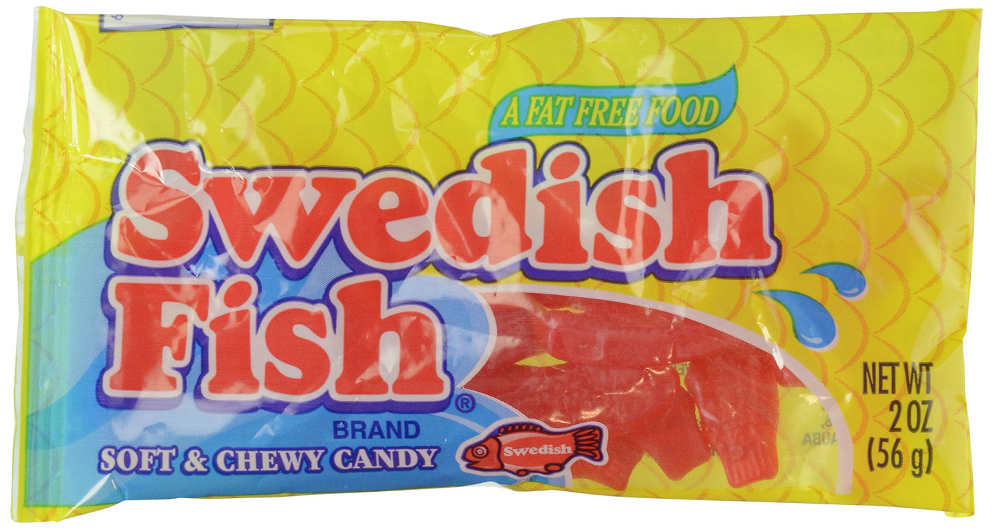 Swedish Fish Red Fish Soft and Chewy Candy 2 Ounce