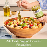 DeLallo Traditional Basil Pesto, Made in Italy, Gourmet Spread, Ready to Use Pasta Sauce, Made with Fresh Ligurian Basil, Olive Oil, Pine Nuts,