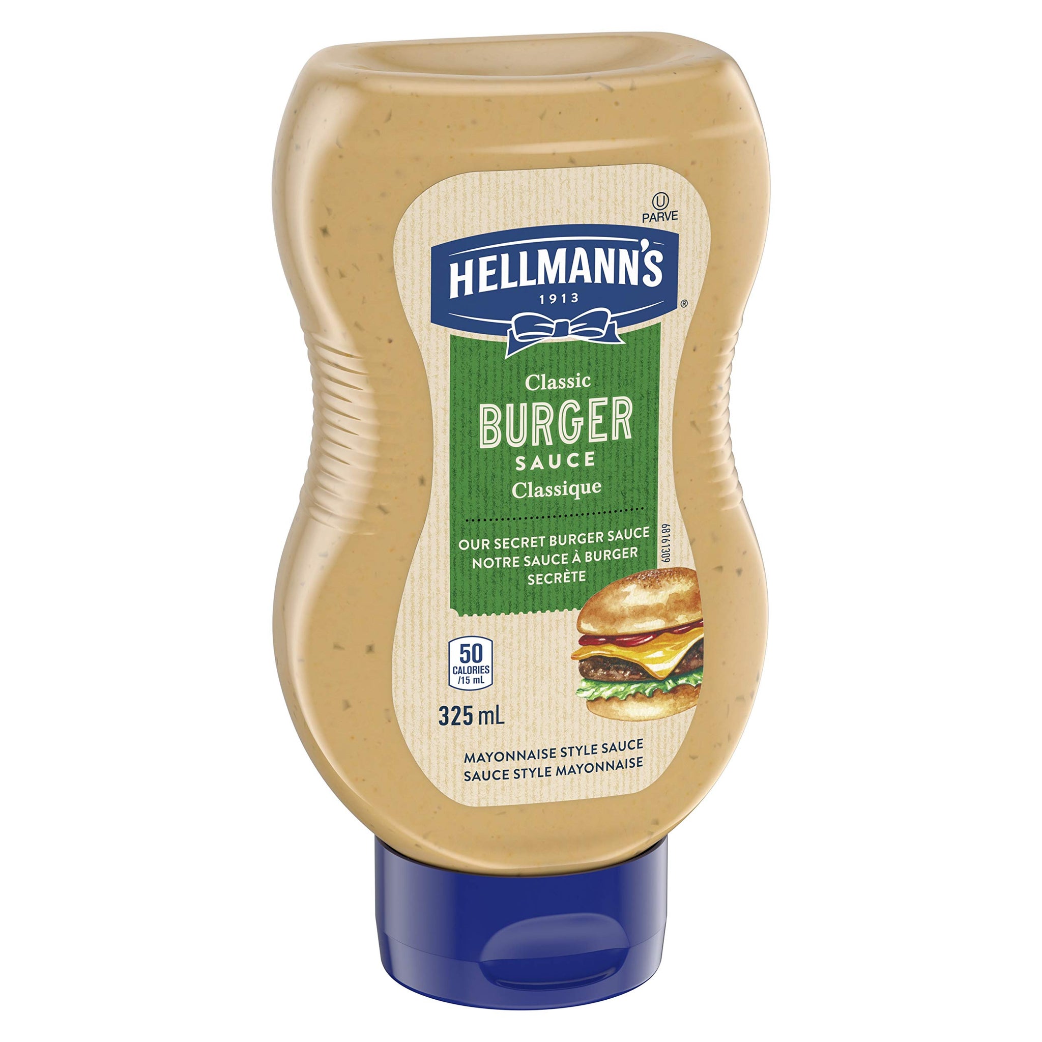 Hellmann's Classic Burger Sauce, Gluten Free and Certified Kosher, 325ml/11 fl.oz. Bottle