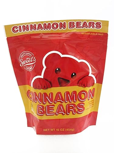 Sweet Candy Company Red Cinnamon Gummy Bears - Hot and Spicy Cinnamon Gummy Candy, Gluten Free Gummies for Kids and Adults, Kosher, Made in the USA