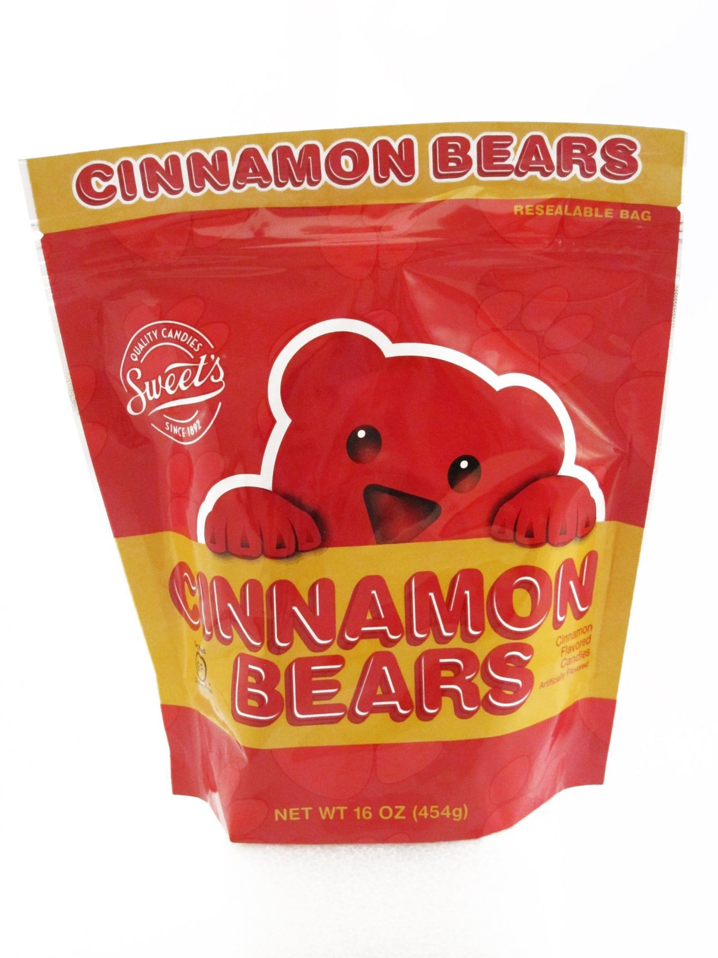 Sweet Candy Company Red Cinnamon Gummy Bears - Hot and Spicy Cinnamon Gummy Candy, Gluten Free Gummies for Kids and Adults, Kosher, Made in the USA