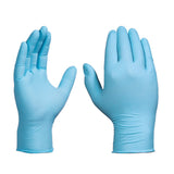 GLOVEWORKS Blue Disposable Nitrile Industrial Gloves, 5 Mil, Latex & Powder-Free, Food-Safe, Textured, Medium, Box of 100