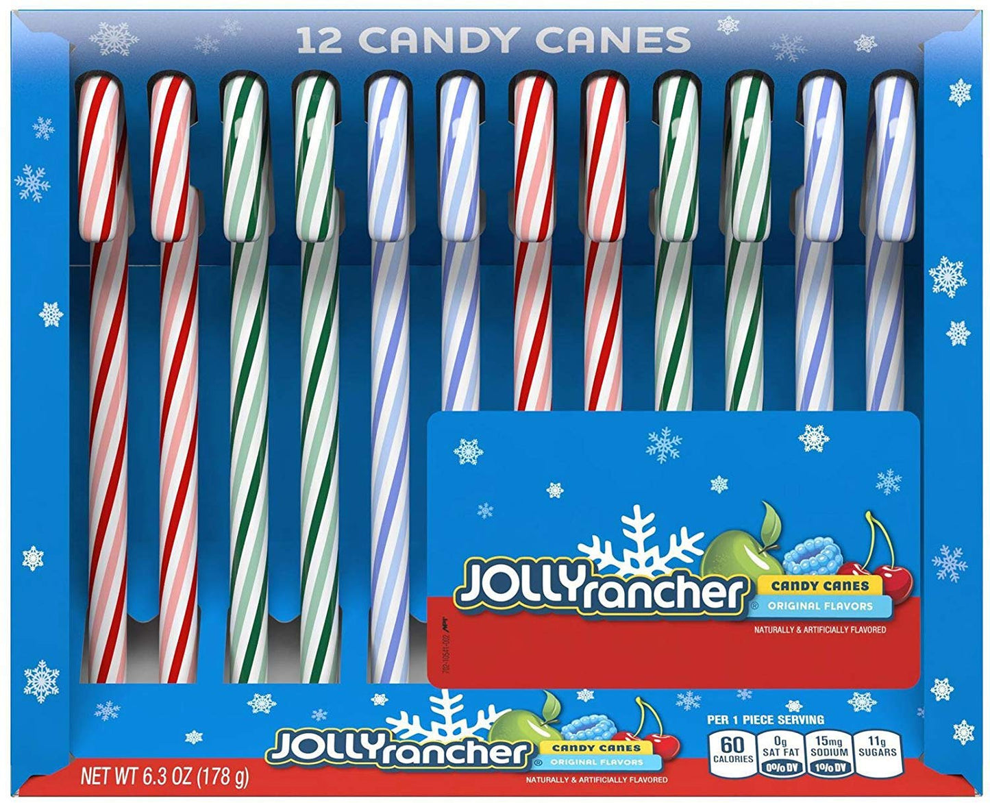 Jolly Rancher Candy Canes - Original Flavors - 24 ct. (Two Boxes of 12)