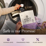 Branch Basics Laundry Detergent - 4lbs (120 loads) | Plant & Mineral-Based Formula | Lifts Stains & Removes Odor | Plastic-Free, Fragrance-Free & Safe