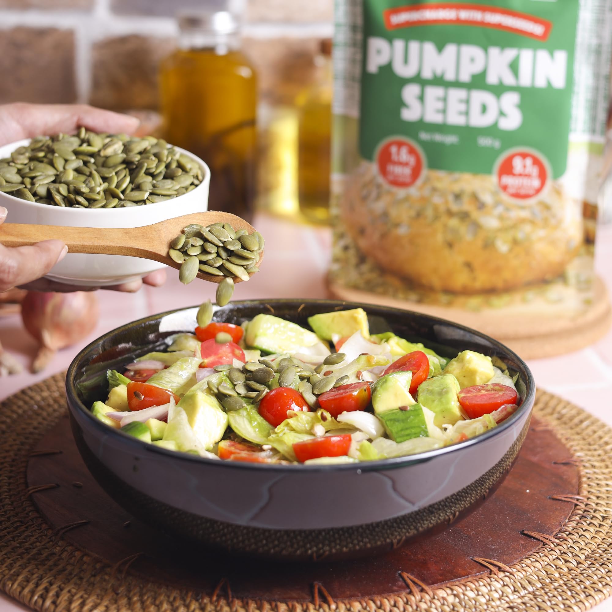 Urban Platter Raw Pumpkin Seeds, 400g [Raw, Heart-healthy, Gluten-free]