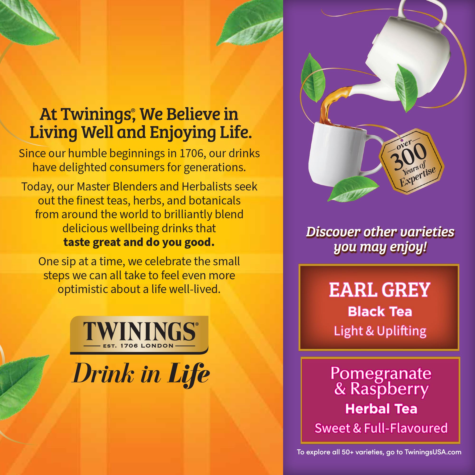 Twinings Blackcurrant Breeze Black Tea Individually Wrapped Bags, 100 Count (Pack of 1), Sweet, Tangy Taste, Caffeinated, Enjoy Hot or Iced, 100