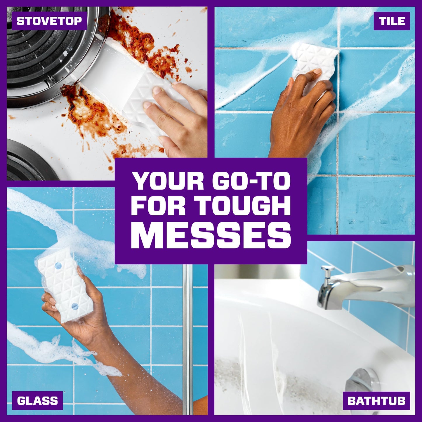 Mr. Clean Magic Eraser Ultra Foamy Multi Purpose Cleaner, Foaming Magic Eraser Sponge Multi Surface Cleaner, 1ct