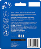 Glade Scented Oil Refills - Fall Night Long - Holiday Collection 2020-2 Count Oil Refills Per Package - Pack of 2 Packages