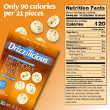 Drizzilicious Mini Flavored Rice Cakes Birthday Cake - Rice Crisps, Healthy Snack for Adults and Kids, Vegan, Gluten Free Snack, Allergen Free, Only
