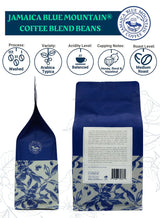 JA Coffee - Jamaica Blue Mountain Caribbean Coffee Blend, Medium Roast, Whole Beans - Premium Arabica, Bag of 454 Grams (1 Pound, 16 Ounces)